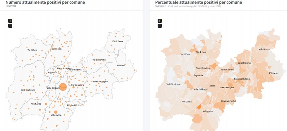 Covid in Trentino, contagio all'1,2% della popolazione a Frassilongo